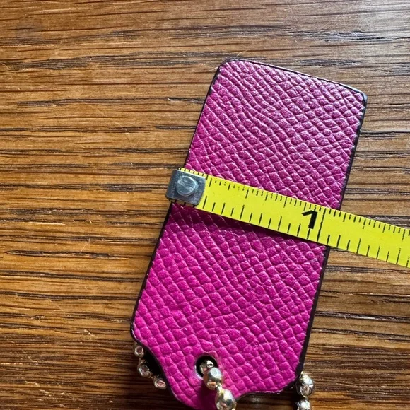 Coach Pink Leather hang tag - Picture 4 of 8